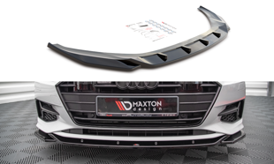 Maxton Front Splitter V.1 Audi A7 C8 - Gloss Black