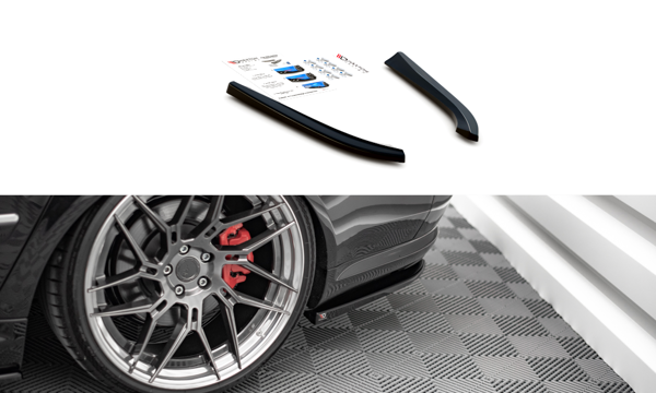 Maxton Rear Side Splitters Audi S8 D3 - Gloss Black