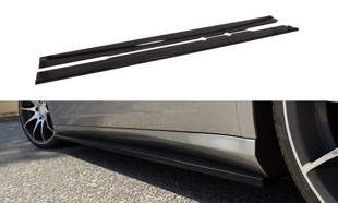 Maxton Side Skirts Diffusers Mercedes C219 - Gloss Black