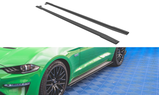 Maxton Street Pro Side Skirts Diffusers V.1 Ford Mustang Gt Mk6 Facelift - Black