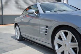 Maxton Side Skirts Diffusers Chrysler Crossfire  - Gloss Black