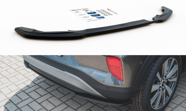 Maxton Central Rear Splitter Ford Puma - Gloss Black