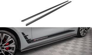 Maxton Street Pro Side Skirts Diffusers BMW 4 Gran Coupe M-Pack G26 - Black