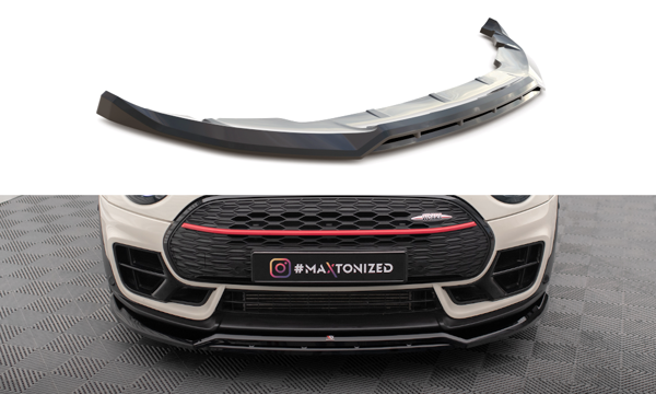 Maxton Front Splitter V.2 Mini Cooper Clubman John Cooper Works F54 Facelift - Gloss Black