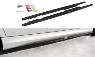 Maxton Side Skirts Diffusers For BMW 3 E90/91 Mpack - Gloss Black