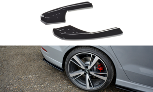 Maxton Rear Side Splitters Audi RS3 8V Fl Sedan - Gloss Black