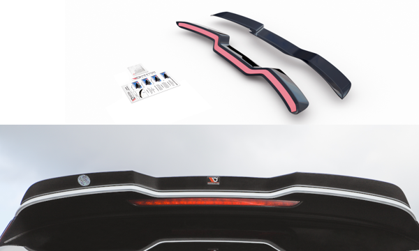 Maxton Spoiler Cap V.3 Audi RS3 8V / 8V Fl Sportback - Gloss Black