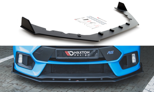 Maxton Racing Durability Front Splitter V.2 Ford Focus RS Mk3 - Black-Red
