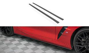Maxton Street Pro Side Skirts Diffusers BMW Z4 M-Pack G29 - Black-Red