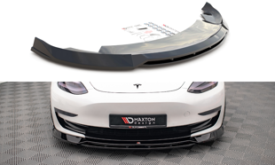 Maxton Front Splitter V.3 Tesla Model 3 - Gloss Black