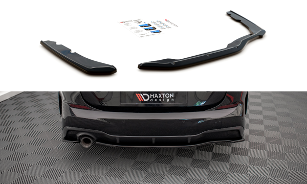 Maxton Rear Side Splitters BMW 2 Gran Coupe M-Pack F44 - Textured