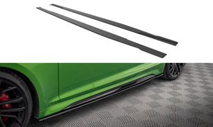 Maxton Street Pro Side Skirts Diffusers Audi RS5 Coupe F5 Facelift - Black