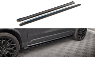 Maxton Side Skirts Diffusers Volvo Xc90 R-Design Mk2 Facelift - Gloss Black