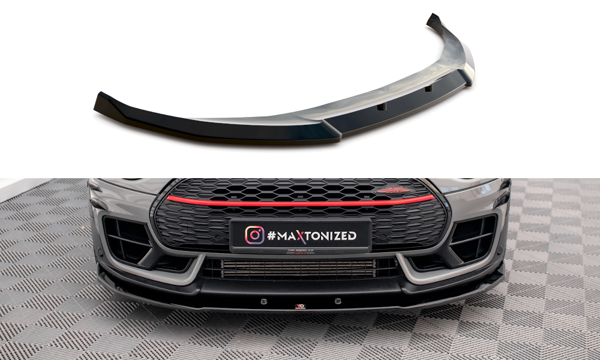 Maxton Front Splitter V.2 Mini Cooper Clubman John Cooper Works F54  - Gloss Black
