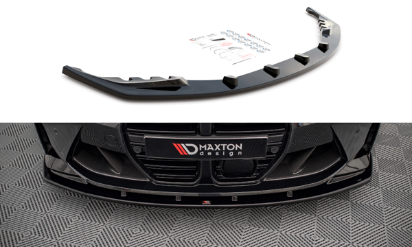 Maxton Front Splitter V.1 BMW M4 G82 - Gloss Black