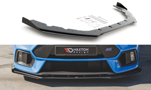 Maxton Racing Durability Front Splitter + Flaps Ford Focus RS Mk3 - Black + Gloss Flaps    