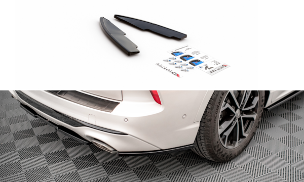 Maxton Rear Side Splitters Ford Kuga St-Line Mk3 - Gloss Black