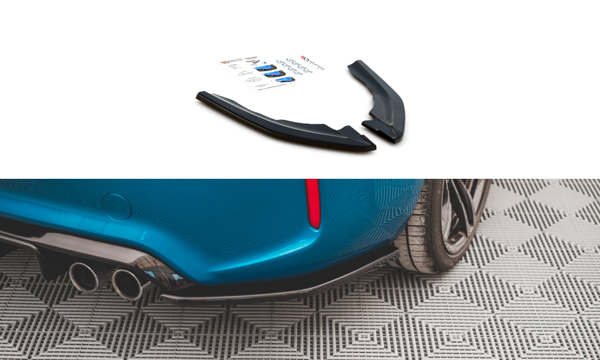 Maxton Rear Side Splitters V.3 BMW M2 F87 - Gloss Black