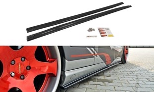 Maxton Side Skirts Diffusers Mercedes Cl-Class C215 - Gloss Black