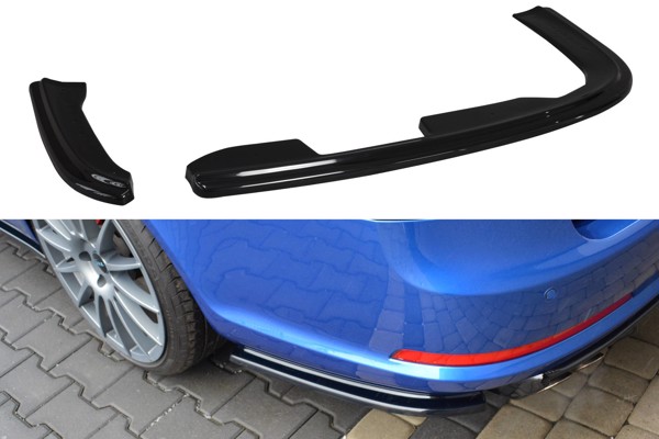 Maxton Rear Side Splitters Skoda Octavia RS Mk2 / Mk2 Fl Sedan / Combi - Gloss Black