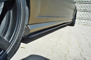 Maxton Side Skirts Diffusers Mercedes S-Class W221 Amg Lwb - Gloss Black