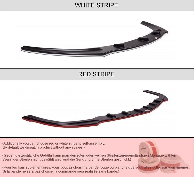 thumbnail image 2 of Maxton Design Front Diffuser Splitter – Gloss Black ABS For Mercedes SLK R171 2 of 6