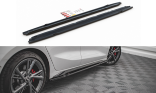 Maxton Side Skirts Diffusers Audi S3 / A3 S-Line 8Y - Gloss Black