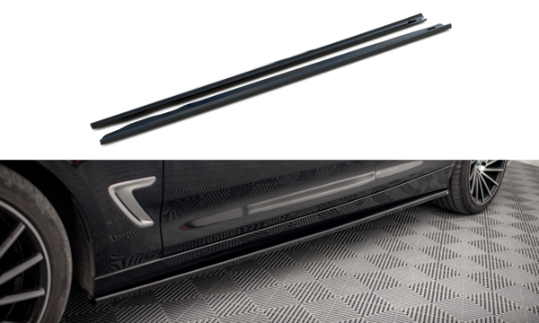 Maxton Side Skirts Diffusers BMW 3 Gt F34 - Gloss Black