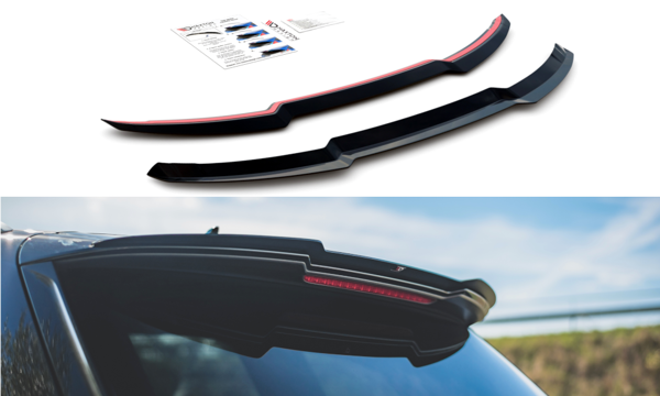Maxton Spoiler Cap Audi Sq7 / Q7 S-Line Mk. 2 - Gloss Black
