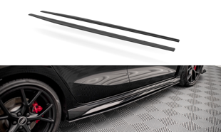 Maxton Street Pro Side Skirts Diffusers Audi RS3 Sportback 8Y - Black-Red