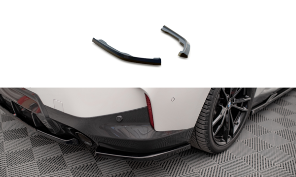 Maxton Rear Side Splitters V.2 BMW 2 Coupe M-Pack G42 - Textured