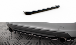 Maxton Central Rear Splitter For Volvo S60 R-Design Mk2 - Gloss Black