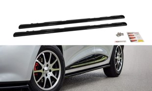 Maxton Side Skirts Diffusers Renault Clio Mk4 - Gloss Black