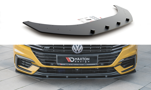 Maxton Racing Durability Front Splitter Volkswagen Arteon R-Line - Black-Red