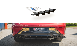 Maxton Racing Durability Rear Diffuser Mercedes-Amg C43 Coupe C205 - Black-Red
