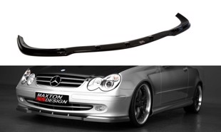 Maxton Front Splitter Mercedes Clk W 209 For Standard Version - Gloss Black