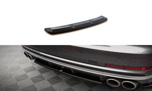 Maxton Central Rear Splitter For Audi S8 D5 - Gloss Black