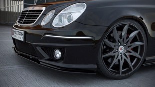 Maxton Front Splitter Mercedes E W211 Amg Facelift - Gloss Black