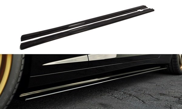 Maxton Side Skirts Diffusers Chevrolet Camaro V Ss - Us Version (Preface) - Gloss Black