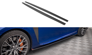 Maxton Street Pro Side Skirts Diffusers Lexus Gs F Mk4 Facelift - Black-Red