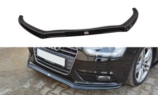 Maxton Front Splitter V.2 Audi A4 B8 Fl - Gloss Black