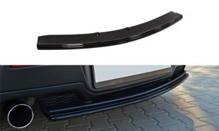 Maxton Central Rear Splitter Mazda 3 Mps Mk1 Preface (Without Vertical Bars) - Gloss Black