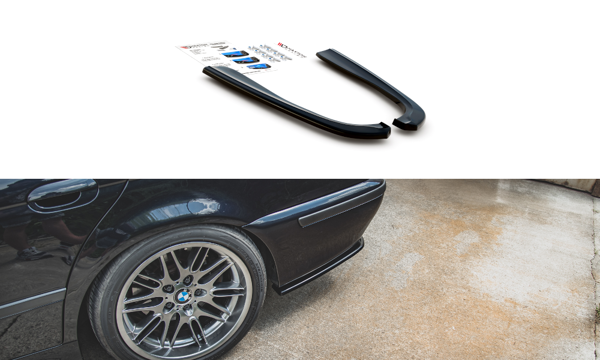 Maxton Rear Side Splitters BMW M5 E39 - Textured