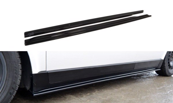 Maxton Side Skirts Diffusers VW Passat B5 - Gloss Black
