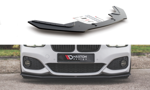 Maxton Racing Durability Front Splitter V.3 For BMW 1 F20 M-Pack Facelift / M140I  - Black
