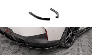 Maxton Rear Side Splitters V.2 BMW 2 Coupe M-Pack G42 - Gloss Black