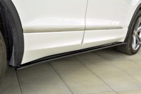 Maxton Side Skirts Diffusers VW Tiguan Mk2 R-Line - Gloss Black