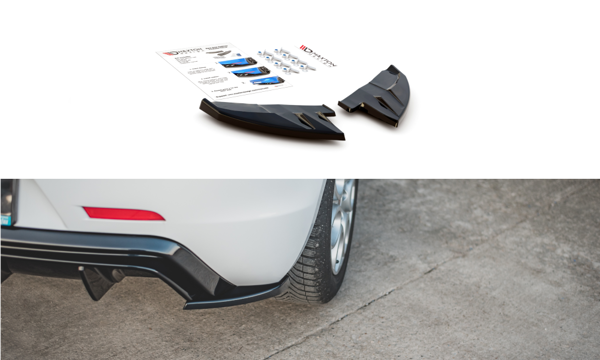 Maxton Rear Side Splitters V.3 Alfa Romeo Giulietta Facelift - Gloss Black