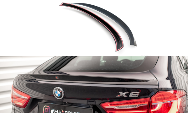 Maxton 3D Spoiler Cap V.2 BMW X6 M-Pack F16 - Textured