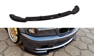 Maxton Front Splitter V.1 For BMW 3 E46 Mpack Coupe - Gloss Black